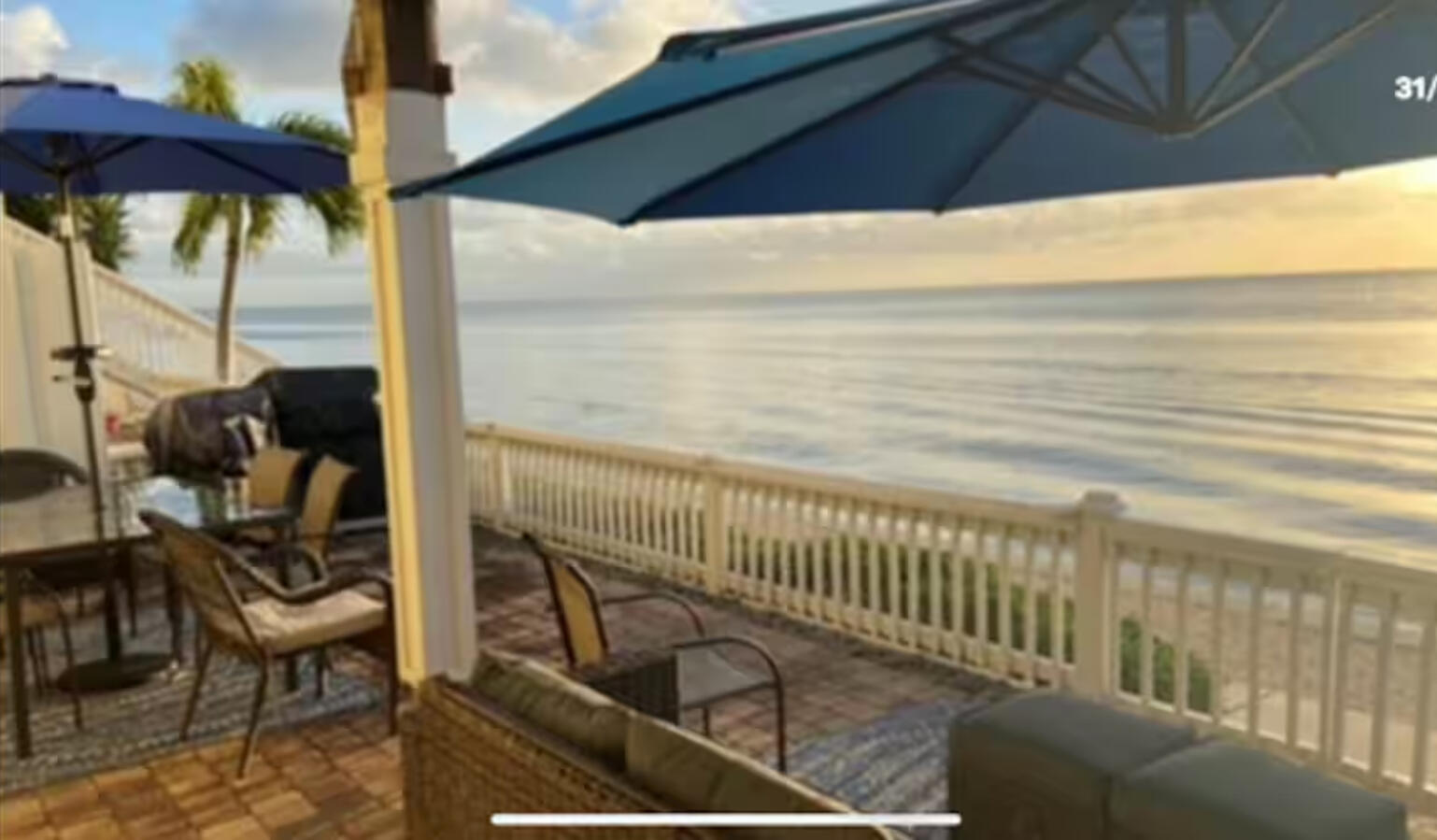 Morning coffee on your private bayfront patio